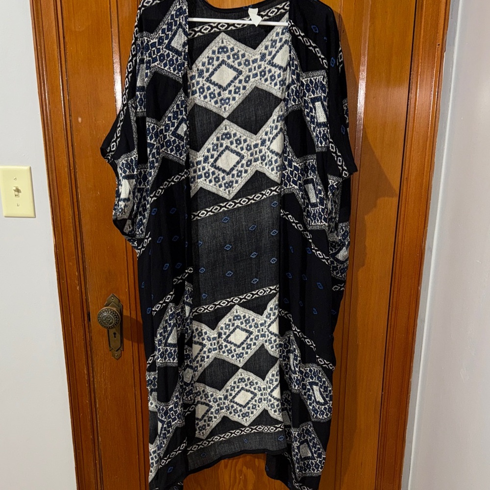 Tokyo Darling Geometric Patterned Kimono Cardigan